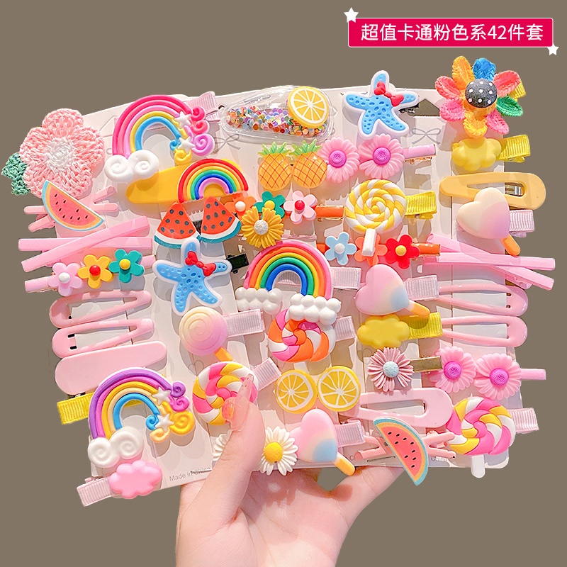 Set Kẹp Tóc Dễ Thương Cho Bé Gái