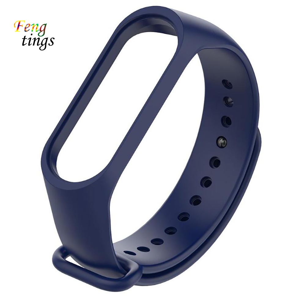 Dây Đeo Thay Thế Chất Liệu Silicon Màu Trơn Cho xiaomi 3 / 4