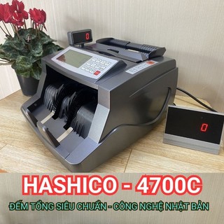 Máy đếm tiền hashico 4700C máy đêm tổng tiền mini phát hiện tiền giả UV japan 2023