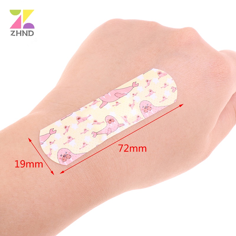 Set 120 Miếng Dán Hoạt Hình zhuzhengde Thoáng Khí Chống Thấm Nước