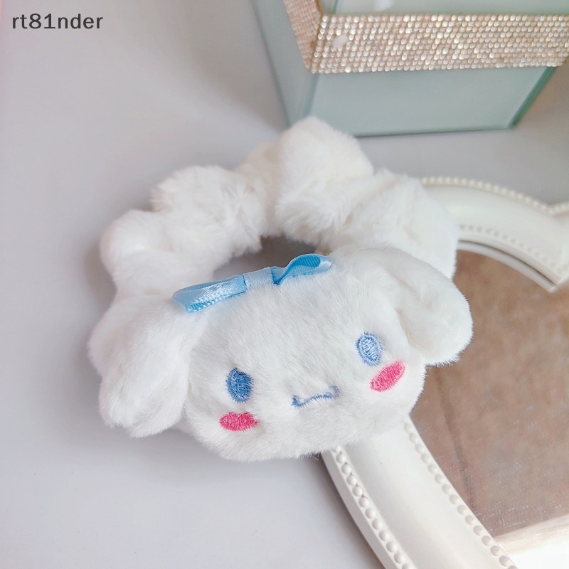 Rt Dây Cột Tóc Phủ Lông Hình kuromi cinnamoroll Dễ Thương Cho Nữ