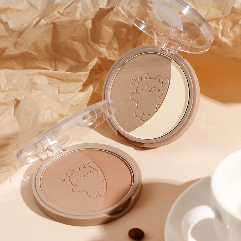 Phấn Tạo Khối Bắt Sáng XIXI 2 Màu Mịn Màng Tạo Hiệu Ứng Tự Nhiên Hài Hòa Dễ Tán Đều Màu 6.8g KUROMI