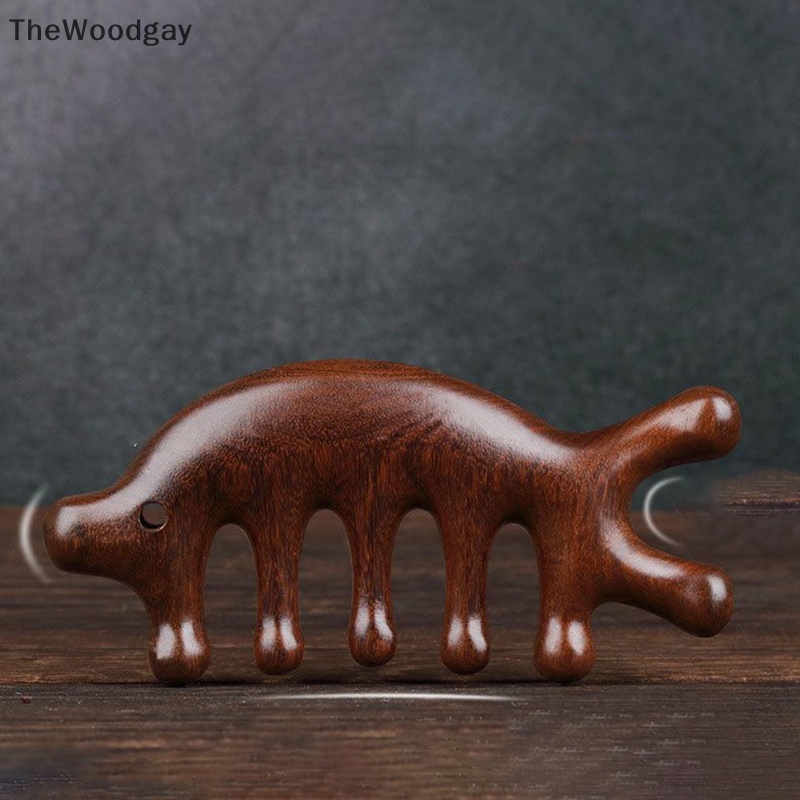 Lược Chải Tóc Mát Xa Da Đầu Bằng Gỗ Đàn Hương Tốt Cho Sức Khỏe 1 Cái