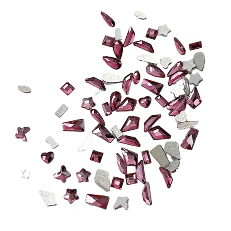 Set 100 Hạt Pha Lê 3d mini Đính Móng Nghệ Thuật charms