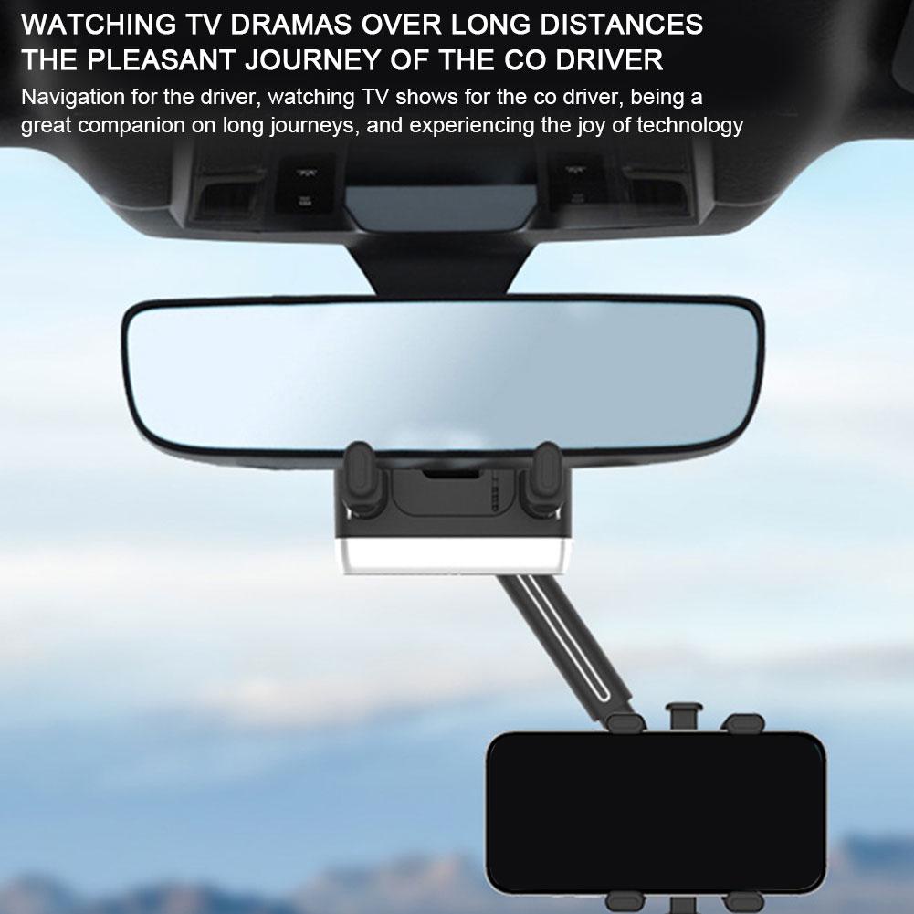 Giá Đỡ Điện Thoại / gps / Gương Chiếu Hậu Xoay Được Thông Dụng Cho Xe Hơi y7p4