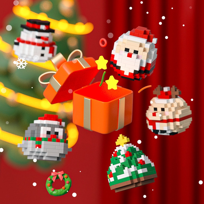 Ông Già Noel Lắp Ráp Để Bàn Trang Trí Giáng Sinh