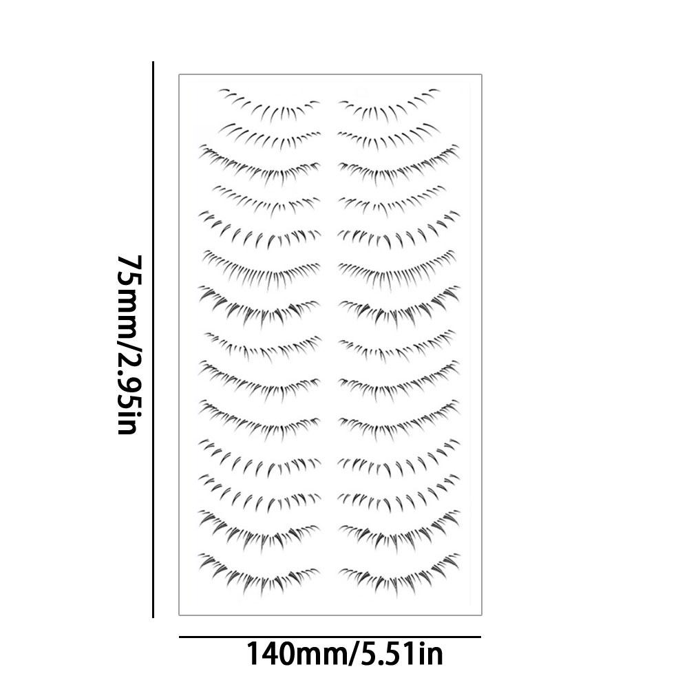 Miếng Dán Giả Hình Xăm Lông Mi Tự Nhiên