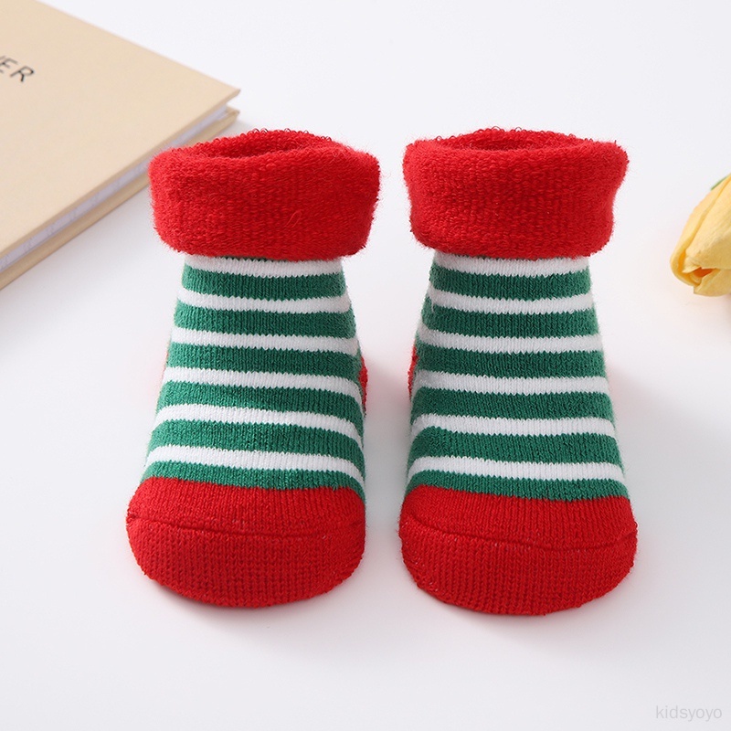 Vớ cotton Không Trơn Họa Tiết Sọc Dễ Thương Dành Cho Bé Trai Và Bé Gái