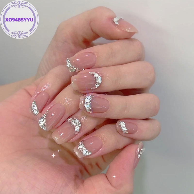 Xo94bsyu Bộ Hạt Đá zircon mini Đính Trang Trí Móng Tay vn