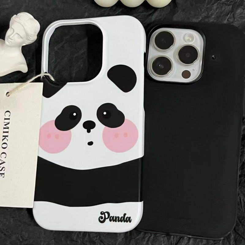 Ốp Điện Thoại Silicon Chống Sốc In Hình Gấu Trúc Hoạt Hình Cho iphone15promax 14pro 13 11 12