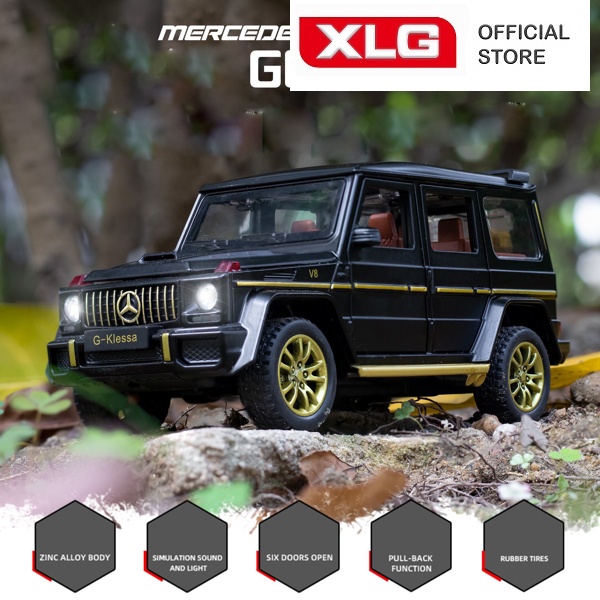 Mô hình xe Mercedes G63 AMG cao cấp bằng kim loại có đèn led âm thanh