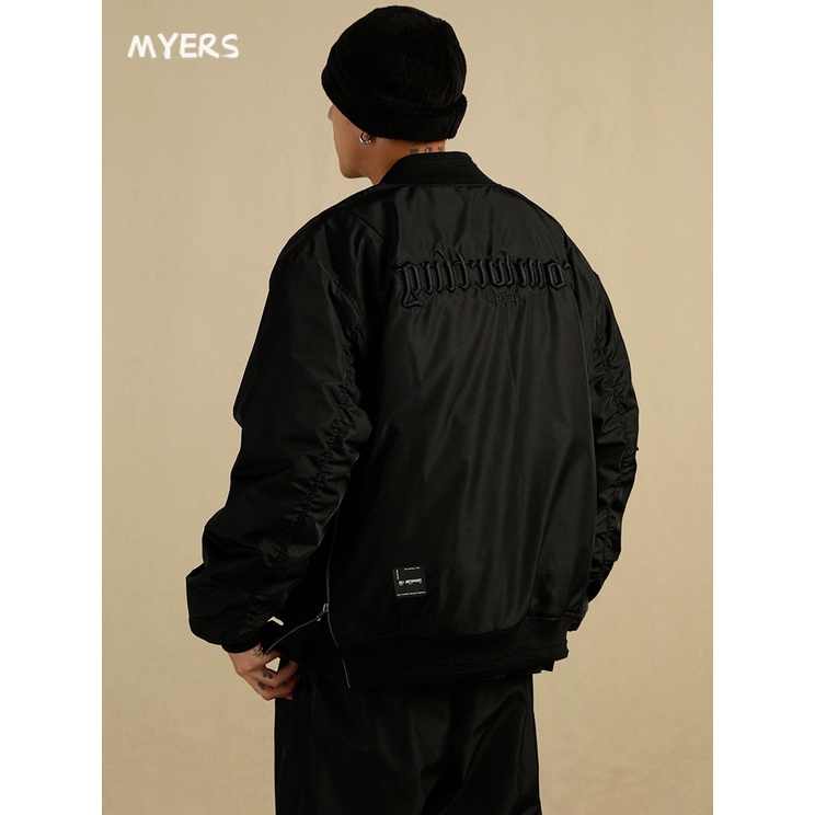 Myers Áo khoác nam và nữ chất lượng cao áo_khoác Zip rộng thoải mái 2023 NEW MJK2393HV4 41Z231013