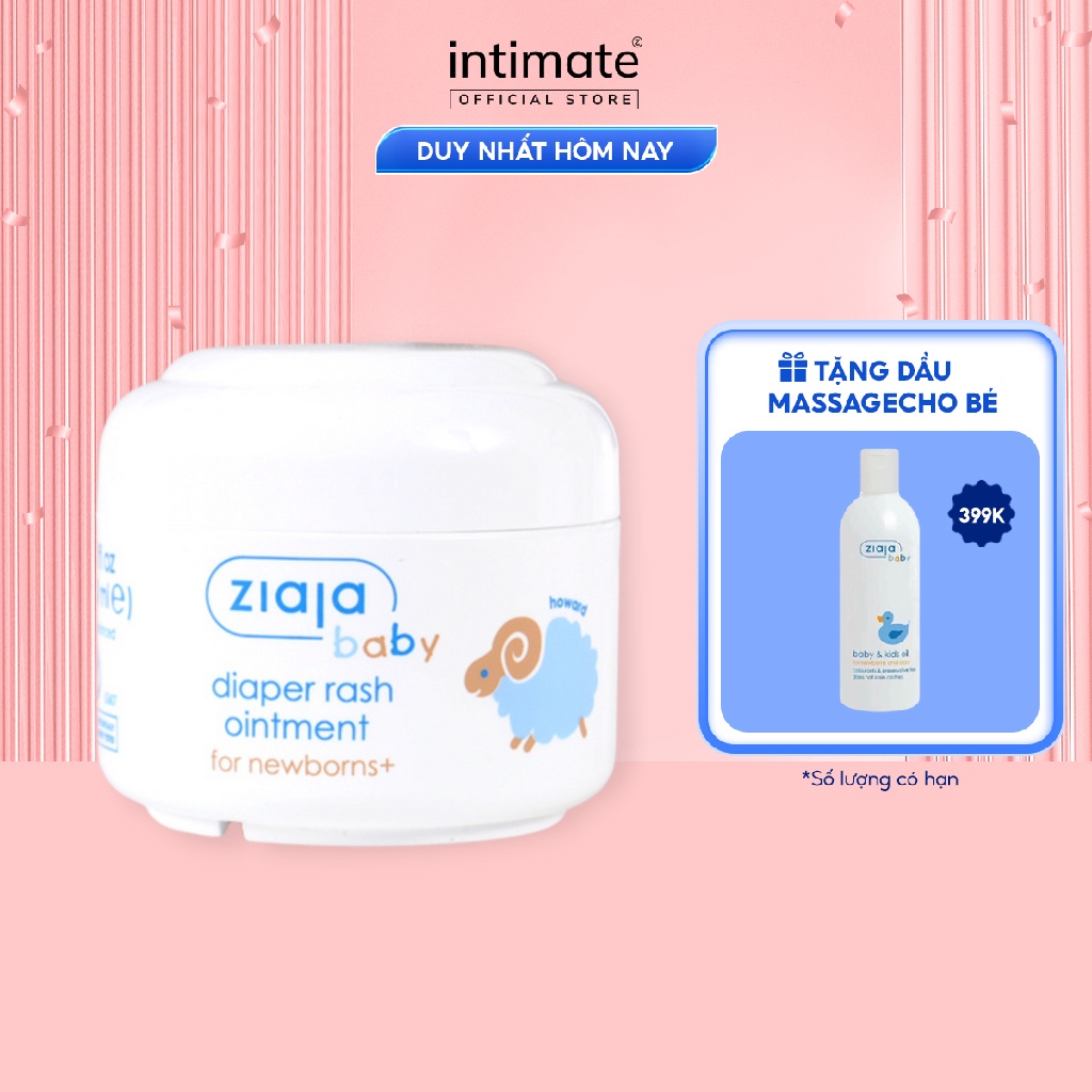 Kem Chống Hăm Cho Trẻ Ziaja Baby Diaper Rash Ointment Giúp Làm Dịu Nhẹ Vết Mẩn Đỏ, Dưỡng Ẩm 50ml