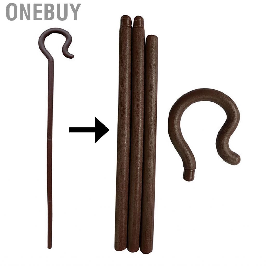 Onebuy Shepherd Cane  Halloween Decorative Props Egypt Pharaoh Scepter for Stage Performances