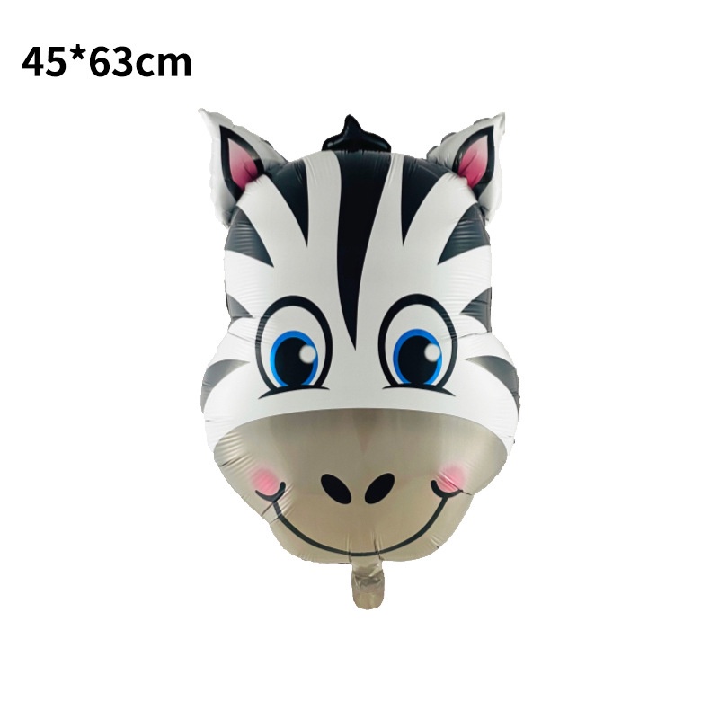 Bóng Bay Màng Nhôm 30x37cm Hình Đầu Động Vật