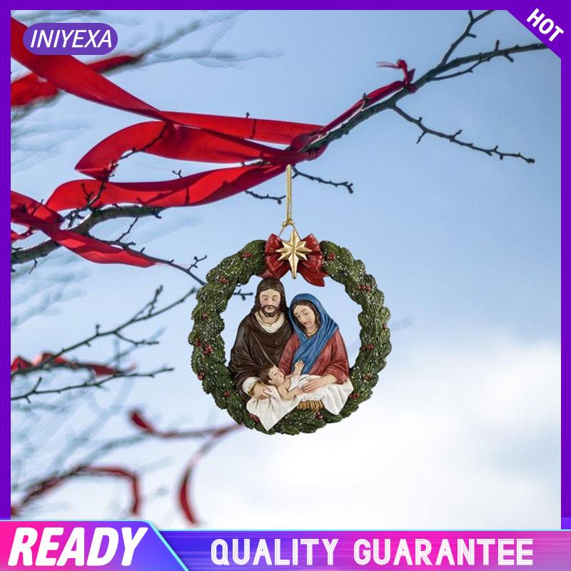Phụ Kiện Treo Trang Trí Cây Thông Giáng Sinh Hình Chúa jesus