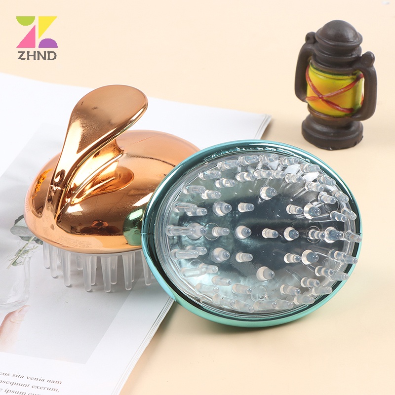 Zhuzhengde Bàn Chải Gội Đầu massage Thư Giãn Chăm Sóc Da Đầu