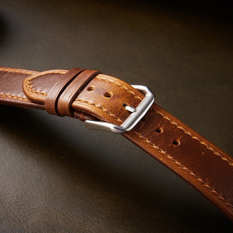 Dây Đeo Đồng Hồ Bằng Da Bò Mềm 18mm 19mm 20mm 21mm 22mm Cho Nam Nữ