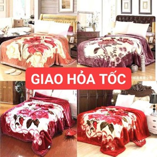 CHĂN LÔNG TUYẾT NHUNG dày - CHĂN LÔNG CAO CẤP  MÙA ĐÔNG-Chăn mền tuyết nhung 2 lớp loại dày siêu ấm mền mịn 1,6mx2m bao