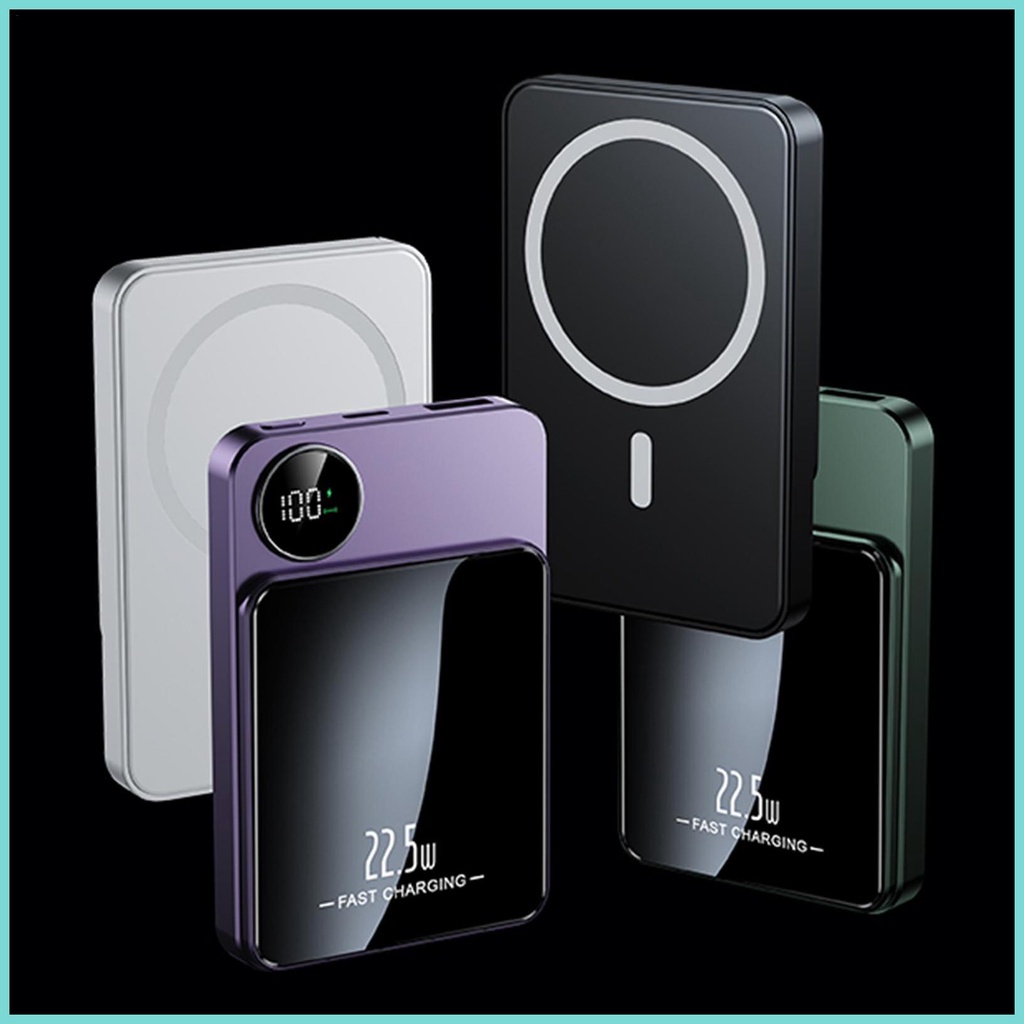 Sạc Dự Phòng Không Dây 22.5w 10000mah Màn Hình lcd Sạc Nhanh Cho Điện Thoại