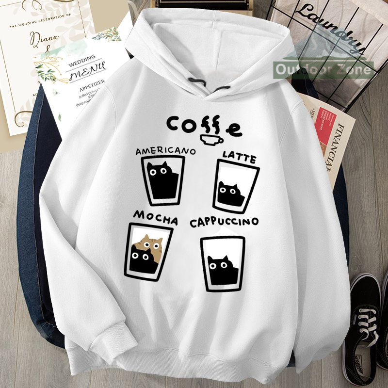 Áo hoodie Dáng Rộng In Họa Tiết Dễ Thương Thời Trang Xuân Thu Cho Nam