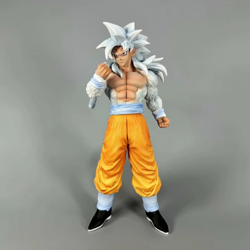 Mô Hình Nhân Vật son goku Tóc Trắng Bằng pvc 30cm ssj5