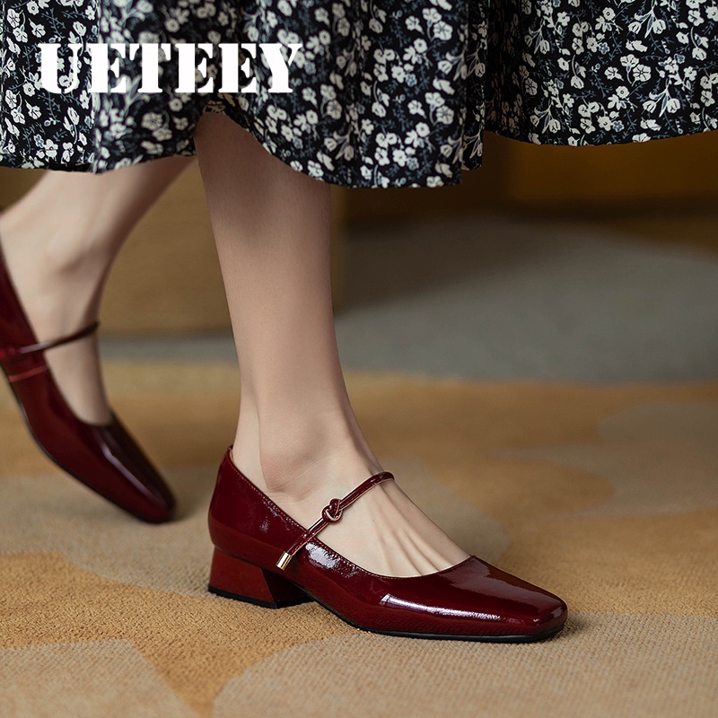 UETEEY giày búp bê Đẹp mắt Đế êm Mềm mại Thiết kế độc đáo FBL23903B7 42Z231020