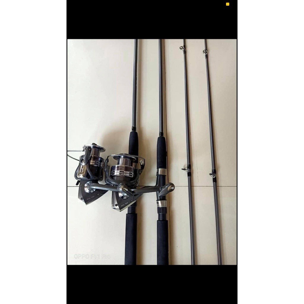 Combo cần đặc 2 khúc + máy kim loại