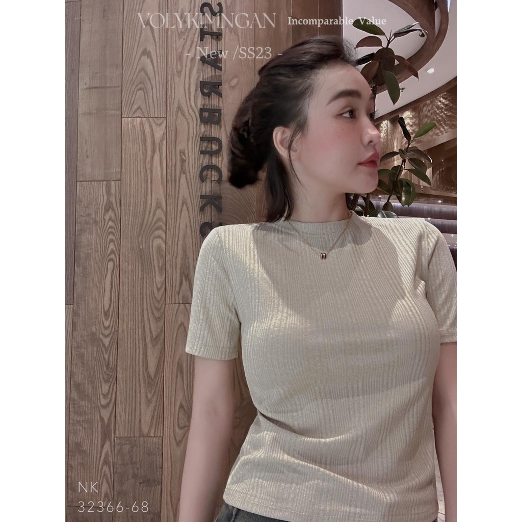 Áo trơn gân li.ke z.r