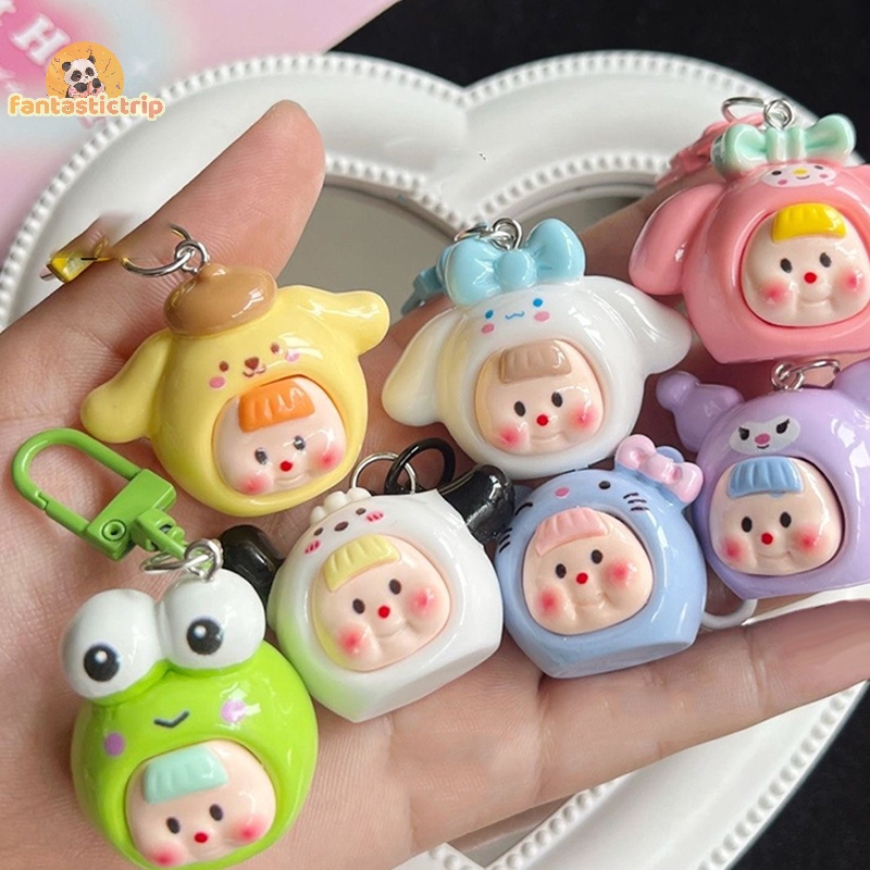 Móc Khóa Hình sanrio hello kitty Mặc Đầm / Chìa Khóa / Ba Lô / Xe Hơi Trang Trí Dễ Thương / Quà Tặng Lễ Kỳ Nghỉ Trẻ Em