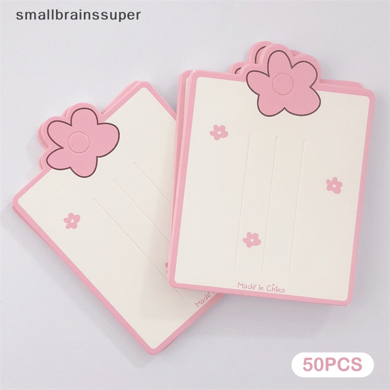 Bộ 50 Thẻ Giấy Hình Hoa Hồng Trưng Bày Kẹp Tóc / Trang Sức diy sbs