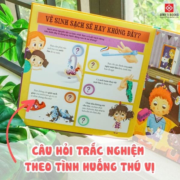 Sách Tương Tác - Rèn Luyện Kỹ Năng Đầu Đời Cho Trẻ - 30 Câu Trắc Nghiệm Giúp Con Văn Minh Lịch Sự & Tự Bảo Vệ Bản Thân