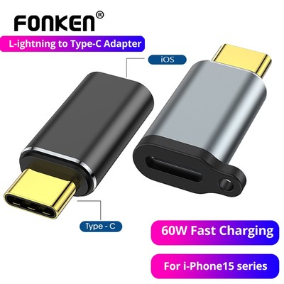 Fonken Đầu Chuyển Đổi pd60w ios Sang usb c Cho Dòng Iphone 15