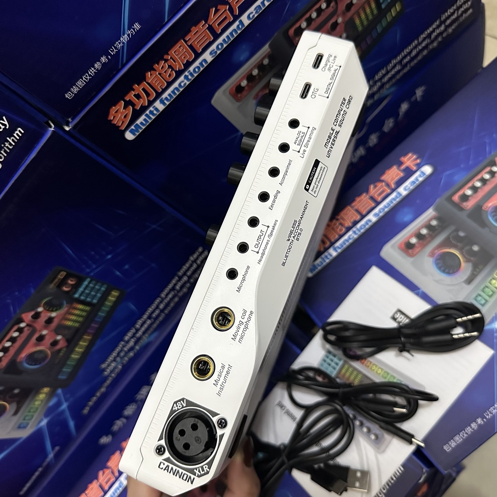 Combo Bộ Thu Âm Livestream Sound Card X5 Mic Thu Âm Woaichoang BM900 Bộ Hát Karaoke Live Stream Chuyên Thu Âm Thanh H