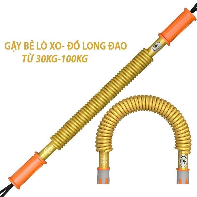 Gậy bẻ lò xo tập cơ tay 30kg, 40kg, 50kg, 60kg, 70kg, 80kg, 90kg, 100kg Hàng Xịn Nhập Khẩu + Tặng Túi Đựng Tặng ô tô