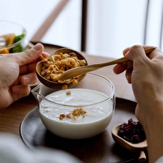 Tô Thủy Tinh Trong Suốt Đựng salad Trái Cây Món Tráng Miệng Phong Cách Nhật Bản