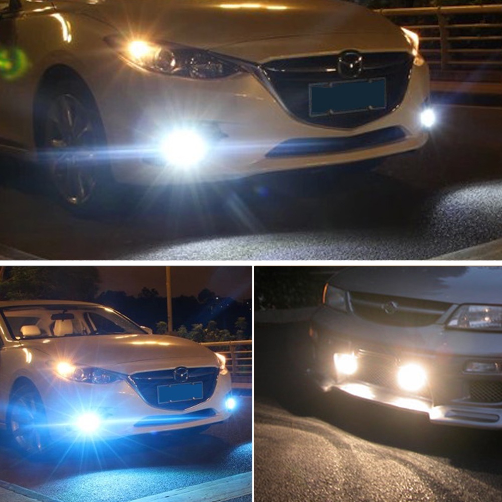 Set 2 Bóng Đèn led h7 h8 h11 h16 jp 9005 hb3 9006 hb4 p13w 12v 24v Ánh Sáng Trắng / Vàng Chuyên Dụng Cho Xe Hơi