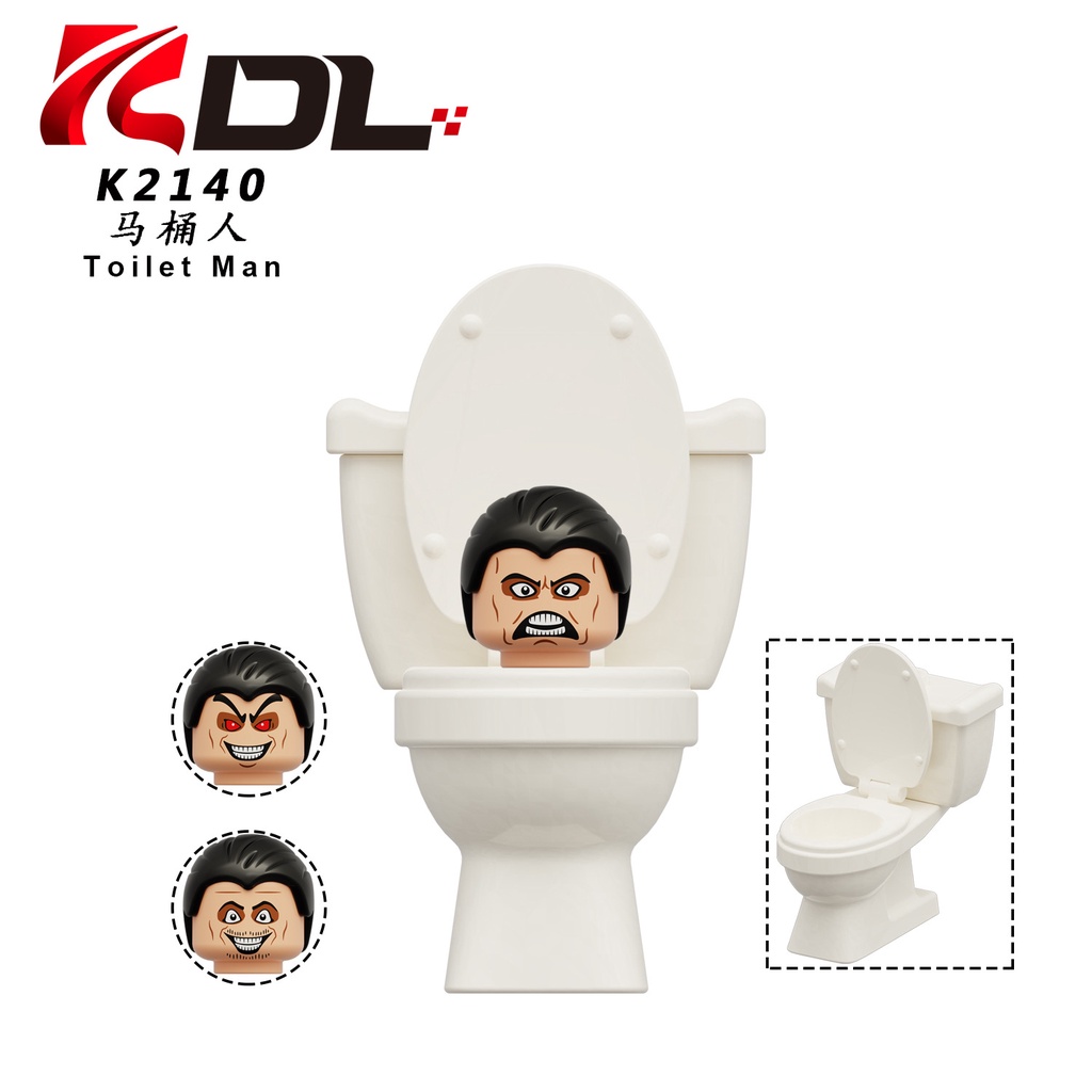 Skibidi Bộ Đồ Chơi Lắp Ráp toilet man vs Có Âm Thanh Và camera Cho Bé