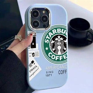 Starbucks ốp điện thoại silicon mềm họa tiết nhãn hiệu starbuck cho iphone 15promax 14pro13 / 12 xs li4t
