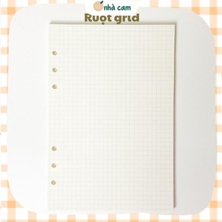 Giấy Caro - Lõi Sổ Còng/ Binder Size A5, A6 Nhà Cam