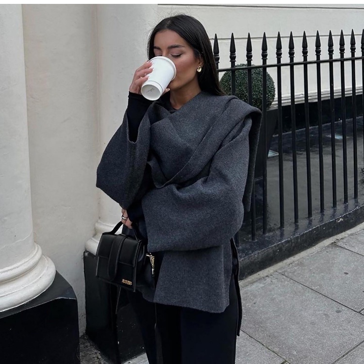 Zara Áo Khoác Dệt Kim Phối Nút Thời Trang Thu Đông 23 Màu Xinh Xắn2756100
