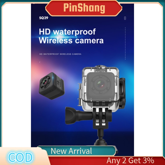 Pinshang camera mini sq29 Kết Nối wifi Chống Thấm Nước