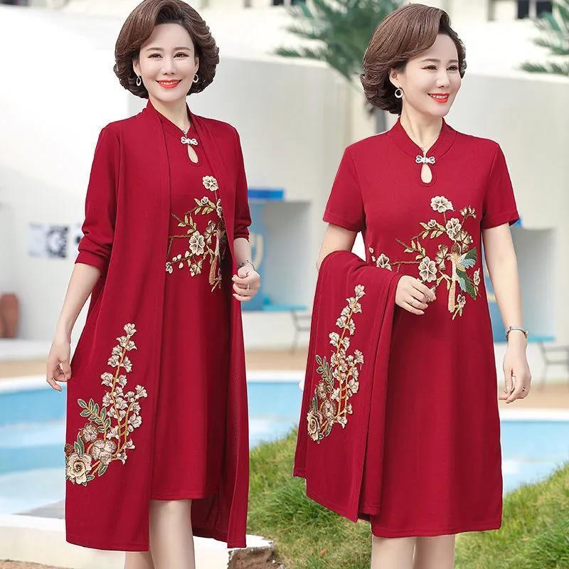 Xi Váy Cưới Dáng Dài Thiết Kế Sang Trọng Thời Trang Xuân Hè Cho Nữ Trung Niên