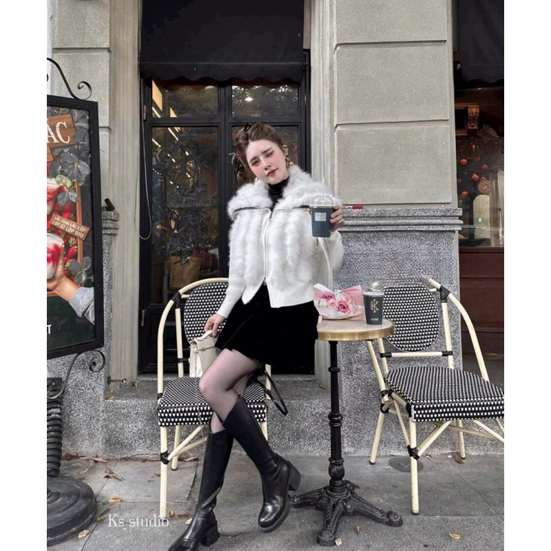 Áo khoác len lông