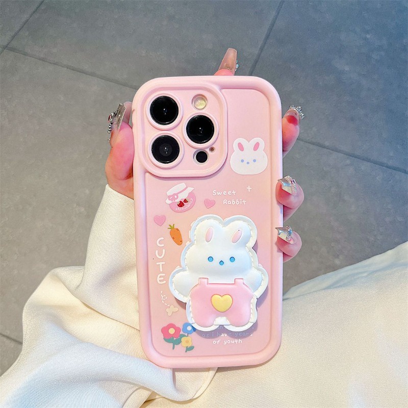 Điện Thoại Ốp Lưng Hình Con Thỏ Cho iphone7 7plus 8 8plus xs xr 11 12 13 14 15 pro plus promax