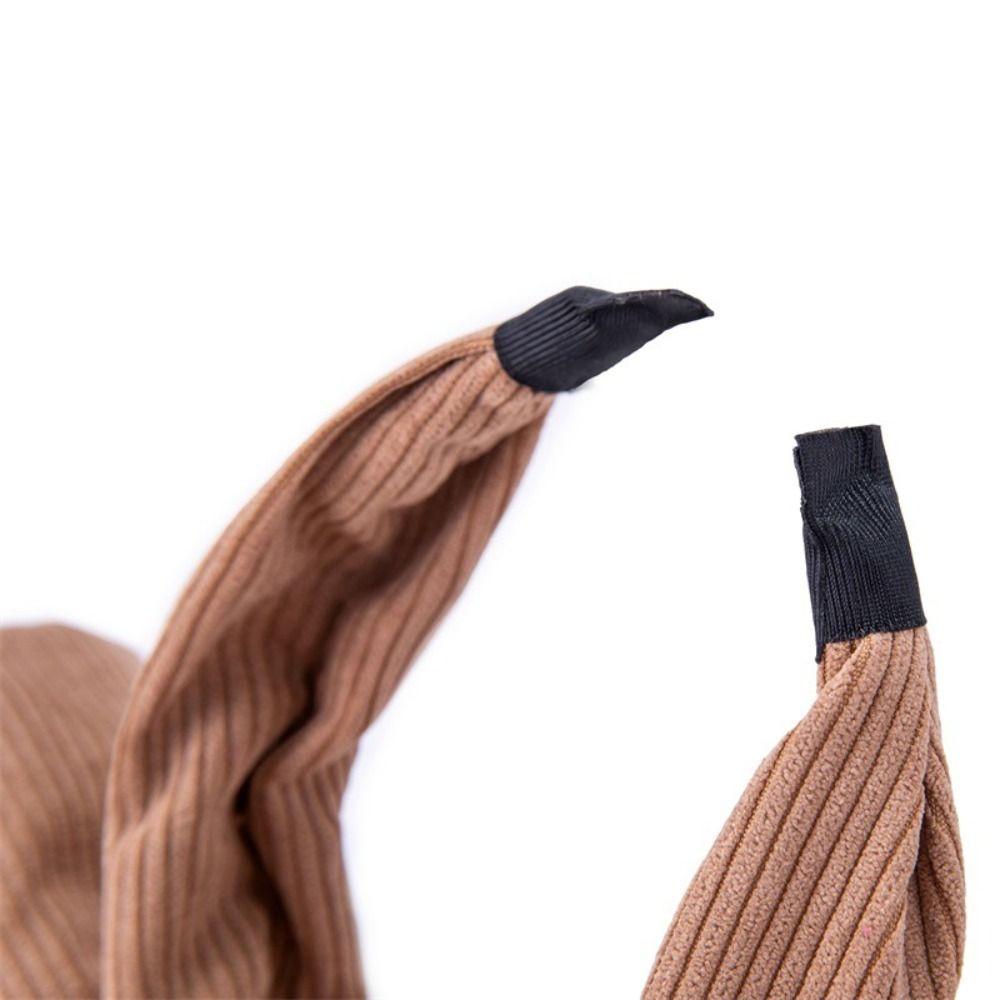 Twinkle Băng Đô Nơ Cài Tóc Bản Rộng Bằng Vải Nhung Màu Trơn Phong Cách Hàn Quốc Ngọt Ngào