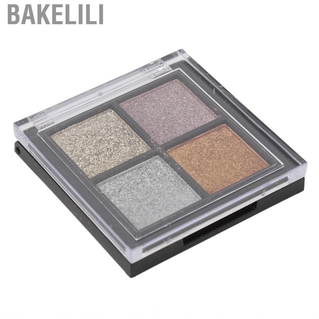 Bakelili Nail Art  4 Colors Long Lasting Easy Applying Portable Metallic Effect Pigment Set Wide Application for Home