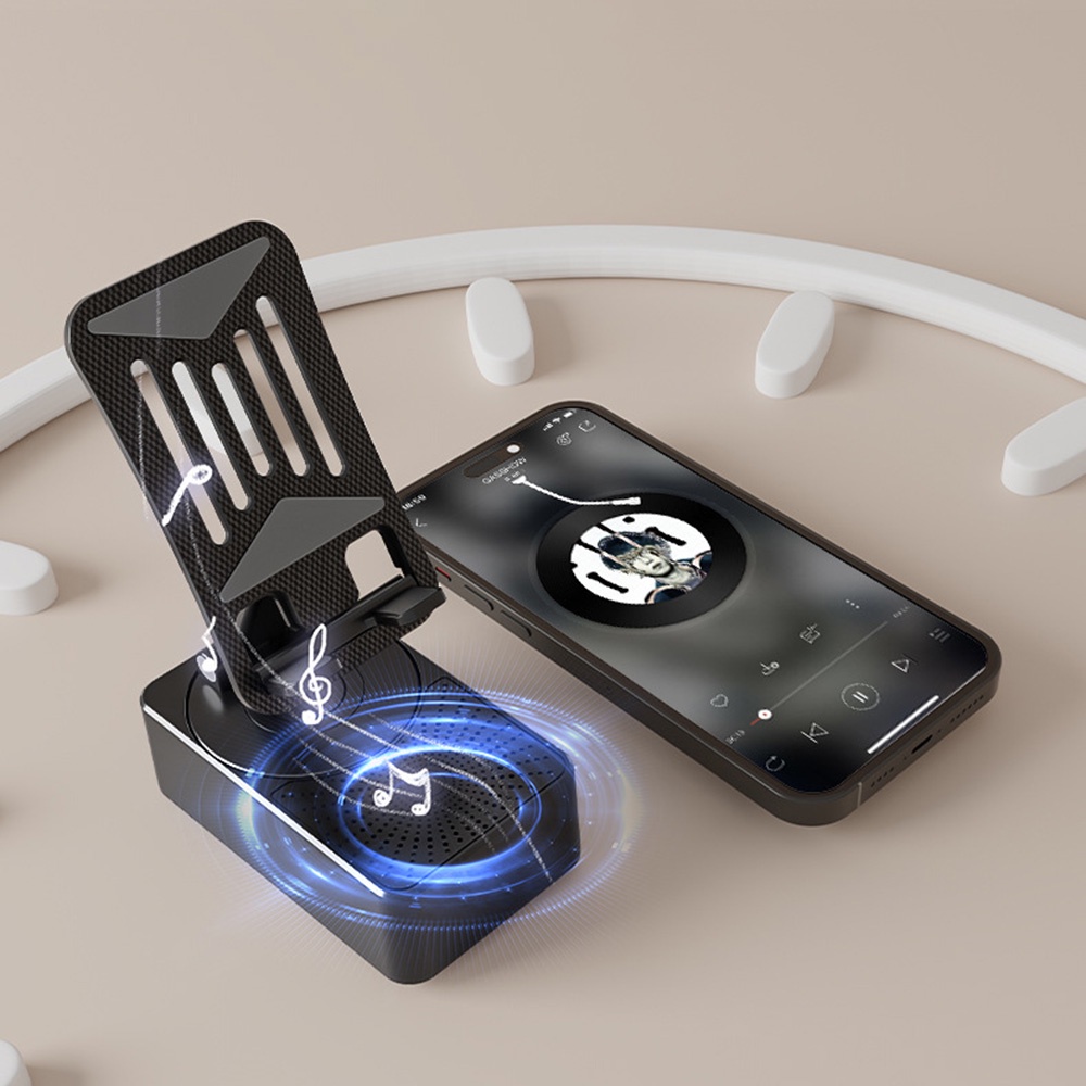 Loa bluetooth 5.0 3 Trong 1 Có Giá Đỡ Điện Thoại Để Bàn Kèm Mic