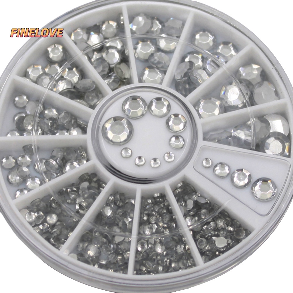 Hộp 300 Hạt Cườm 3d Lấp Lánh Dùng Trang Trí Móng Nghệ Thuật diy