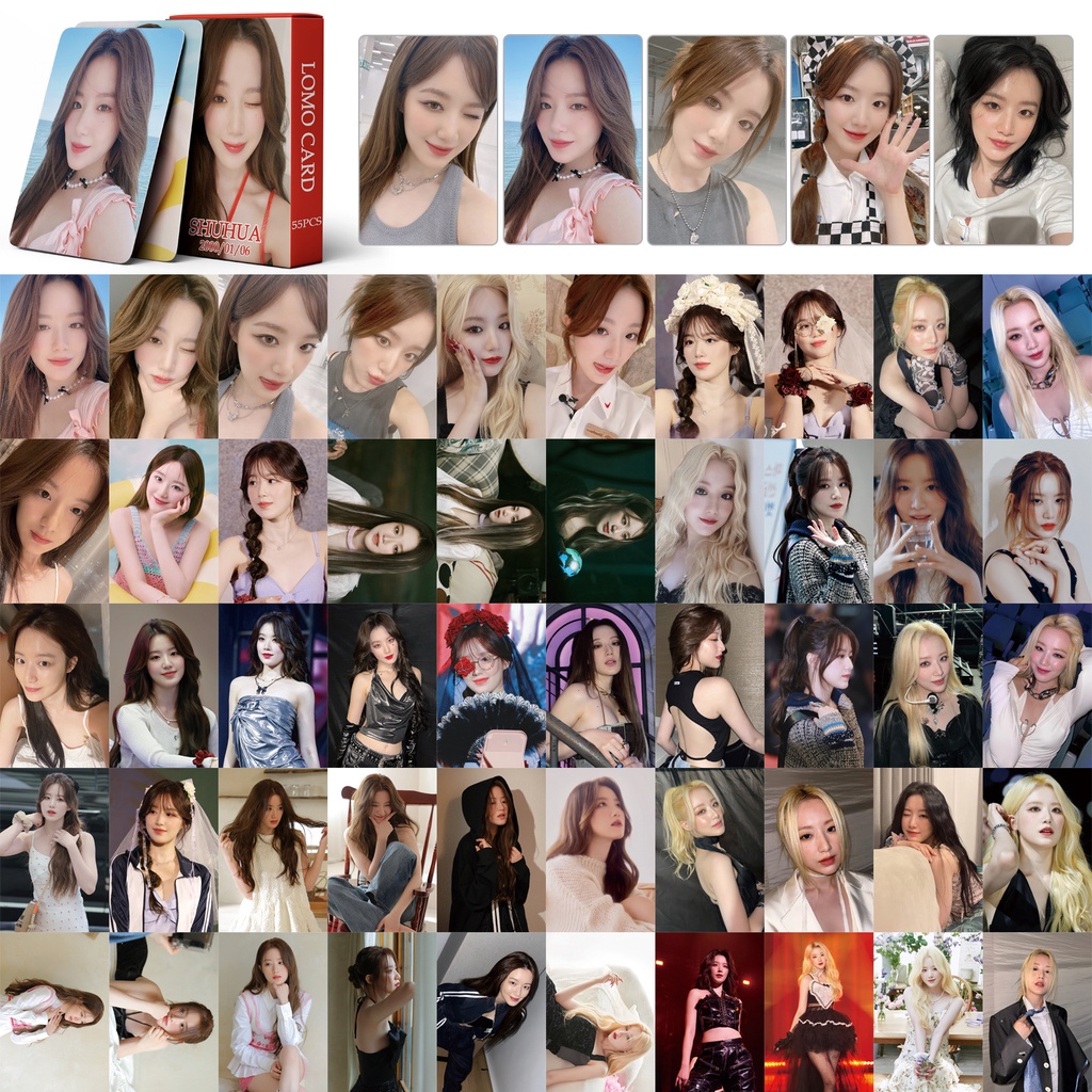 I-DLE Heat I Want That Shuhua Photocard Gidle Lomo Card Postcard 55pcs/box